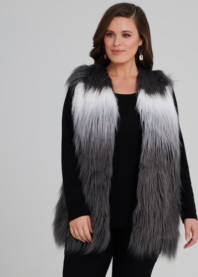 Plus Size Luxe Fur Vest