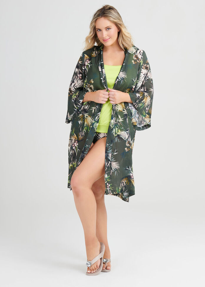 Modal Tropical Kimono, , hi-res