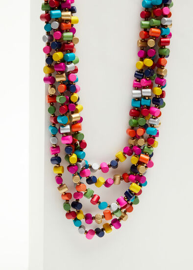 Bright Tube Bead Necklace