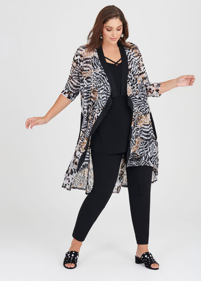 Plus Size Mesh Wild Child Duster