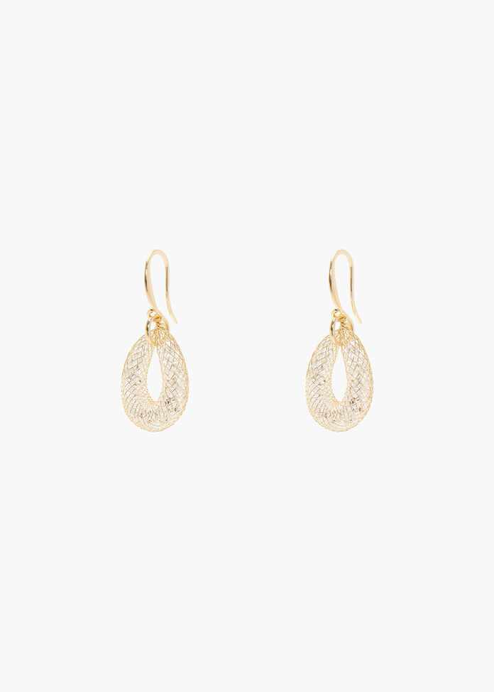 Crystal Loop Earrings, , hi-res