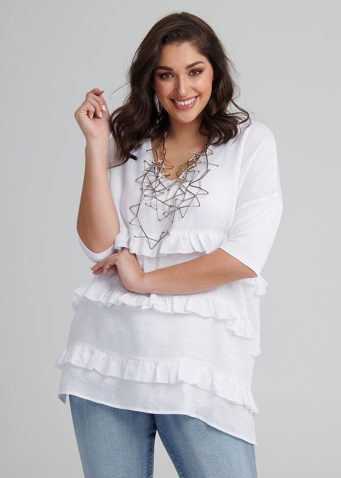 Linen Salma Tunic, , hi-res