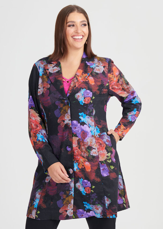 Rose Garden Linen Jacket, , hi-res