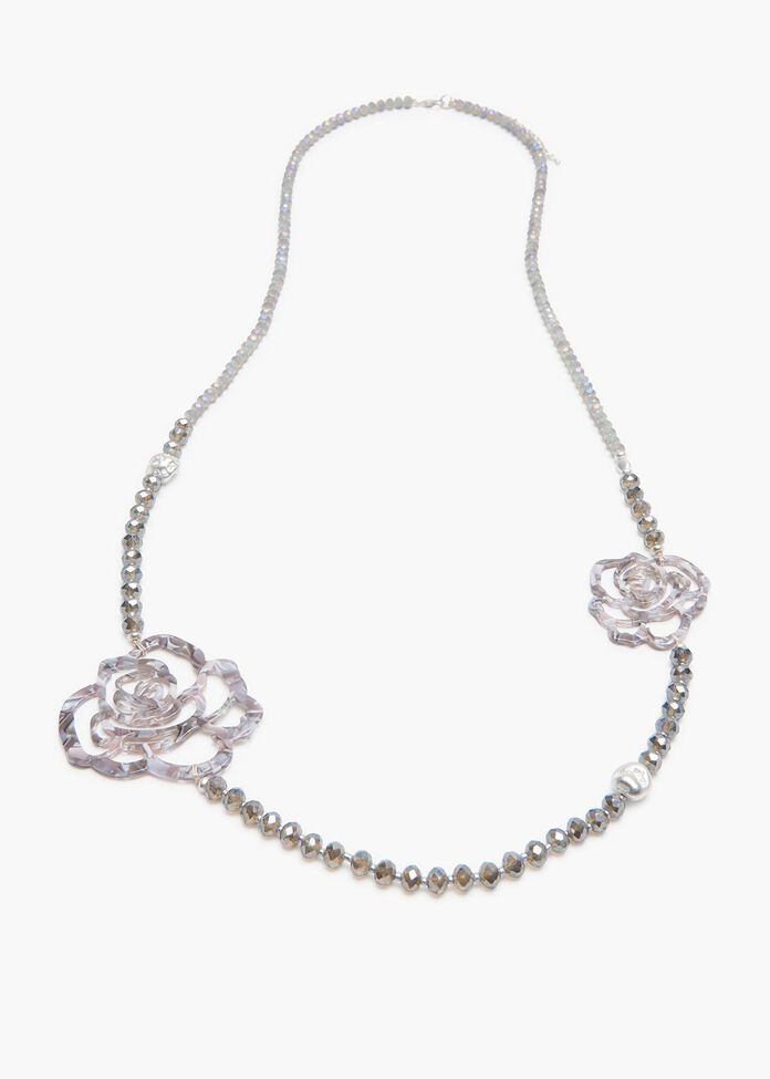 Snow Rose Necklace, , hi-res