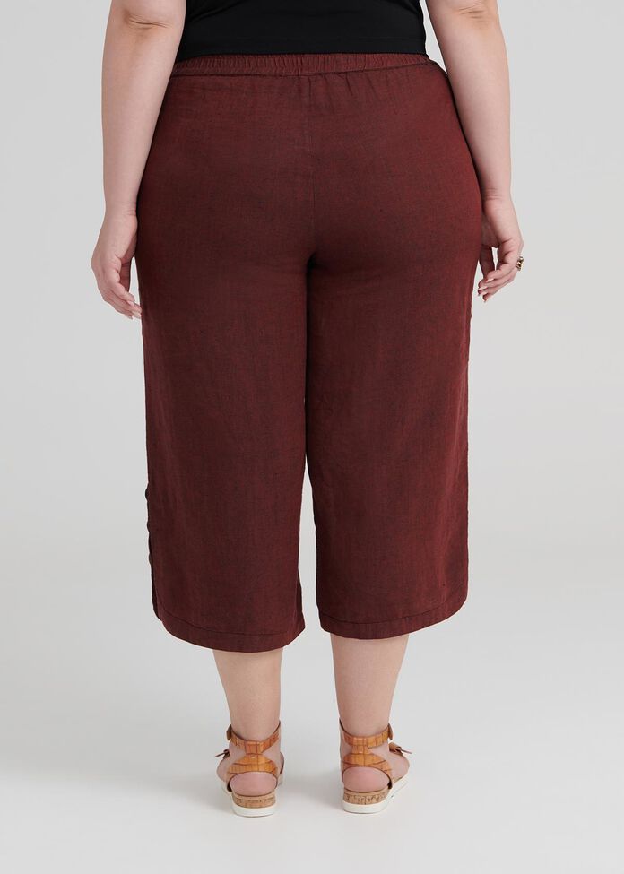 Gypsy Linen Crop Pant, , hi-res