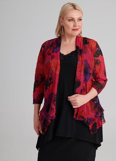 Plus Size Chelsea Floral Cardi