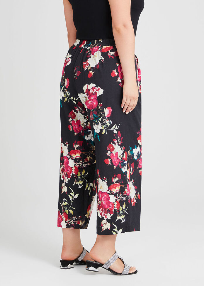 Wild Rose Linen Wide Pant, , hi-res