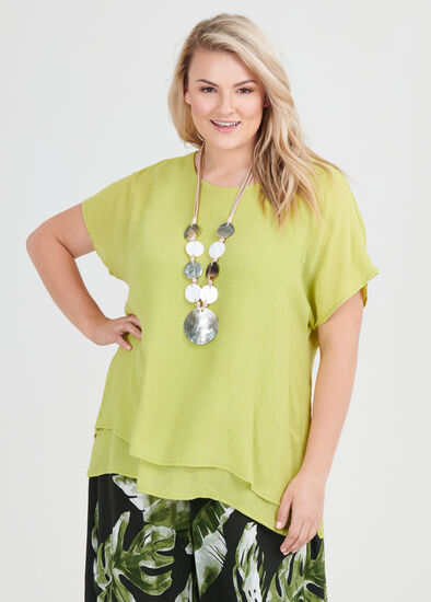 Plus Size Lea Textured Top