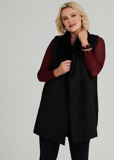 Plus Size Oslo Shearling Vest