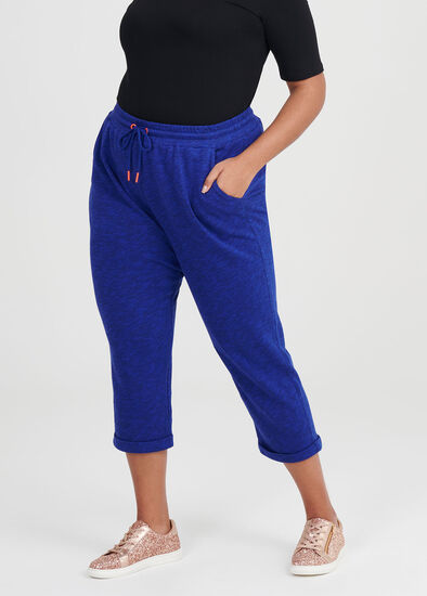 Plus Size Azure Melange Jogger