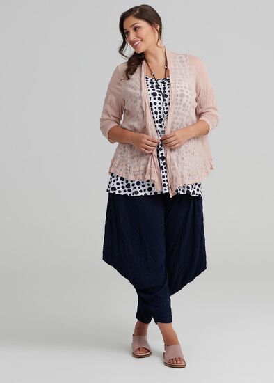 Plus Size Mesh Essential Cardi