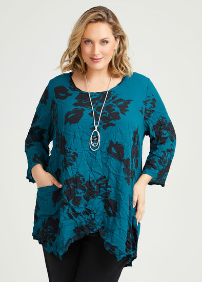 Plus Size Multi Flora Top