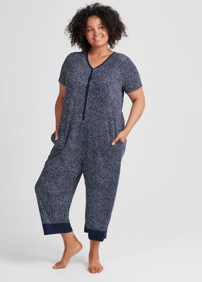 Plus Size Bamboo Spot Onesie