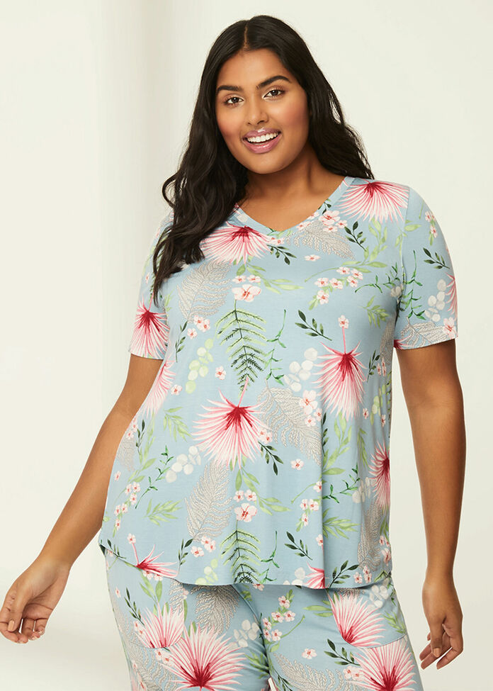 Bamboo Garden Pyjama Top, , hi-res