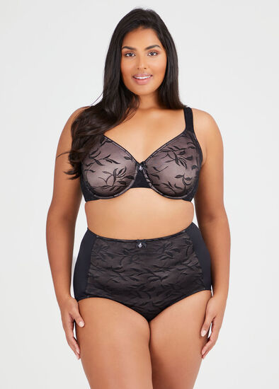 Plus Size Smooth Lace Underwire Bra