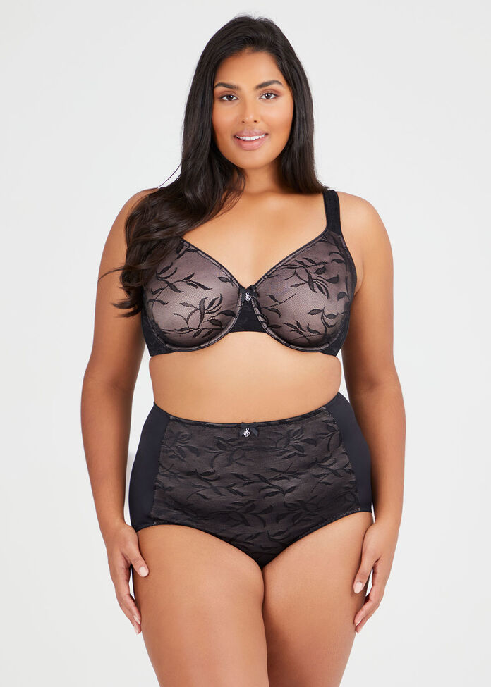 Smooth Lace Underwire Bra, , hi-res