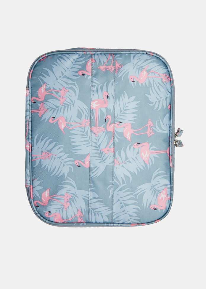 Flamingo Travel Cosmetic Bag, , hi-res