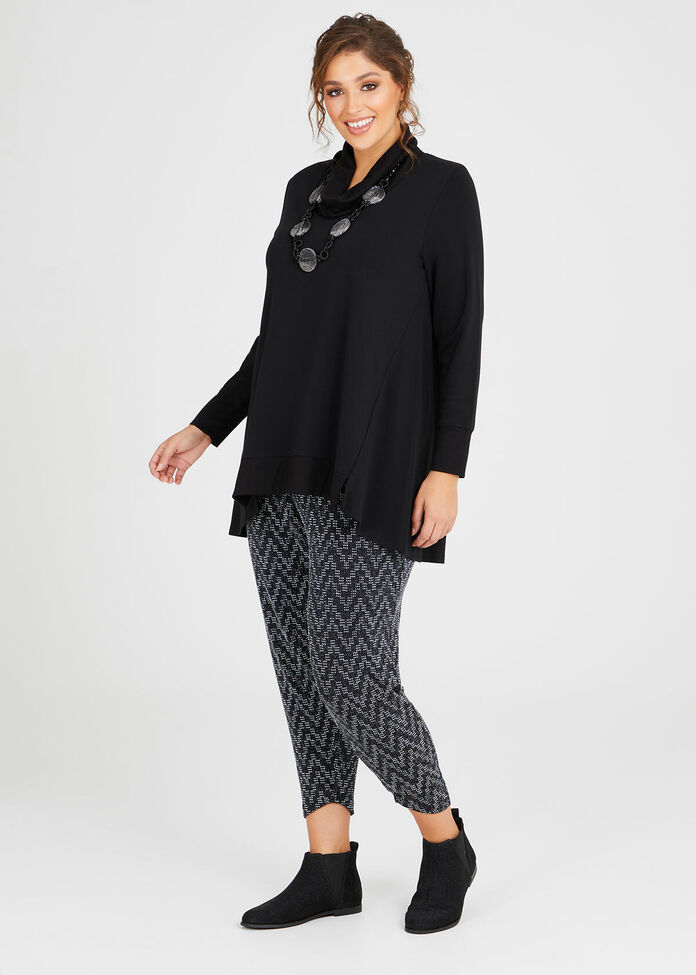 Chevron Lurex Jogger, , hi-res