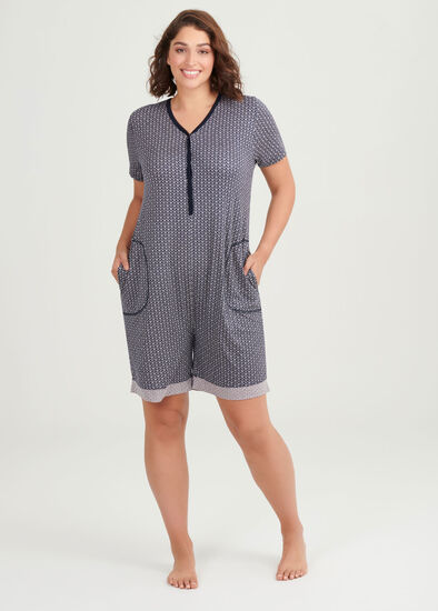 Plus Size Bamboo Ditsy Onesie