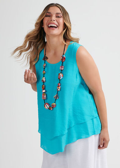 Plus Size Layered Sleeveless Top