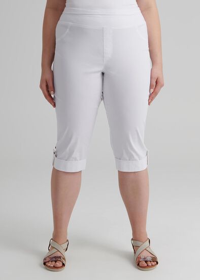 Plus Size Tencel Trapeze Tab Short