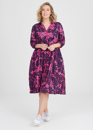 Plus Size Cotton Petal Pop Dress