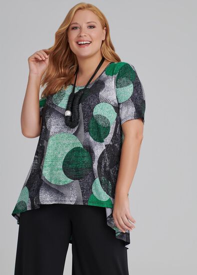 Plus Size Pattern Player S/s Top