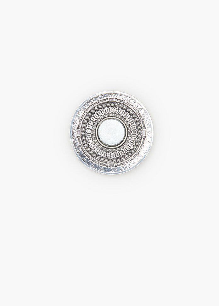 Ornate Metal Brooch, , hi-res