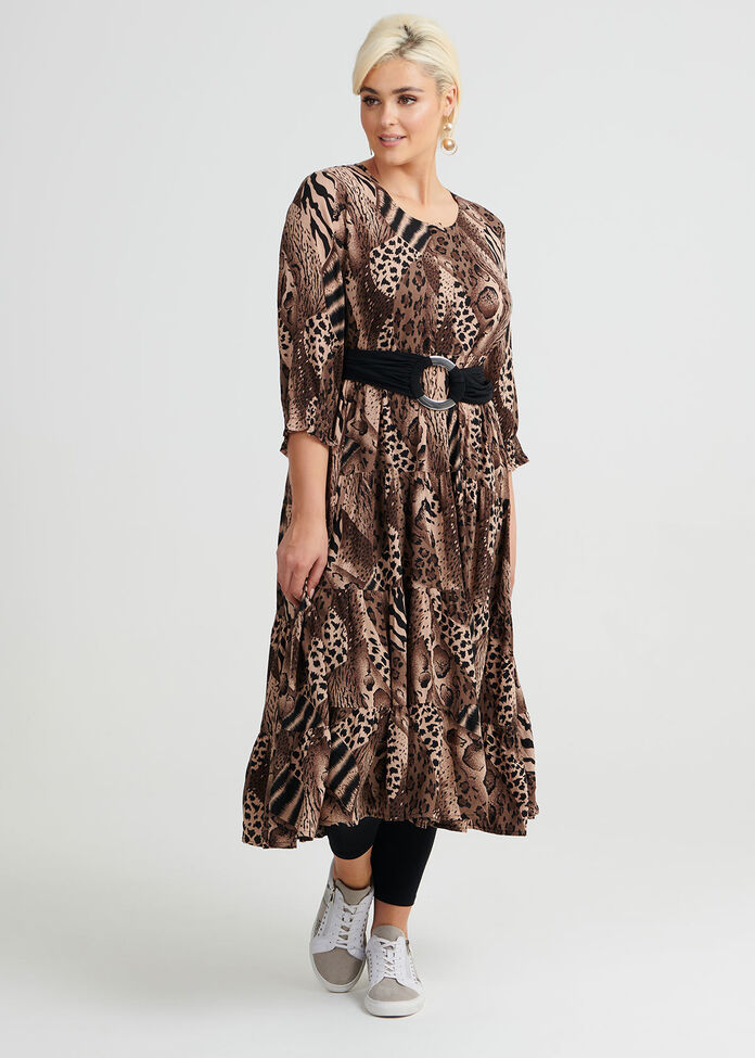 Animal Hues Maxi Dress, , hi-res