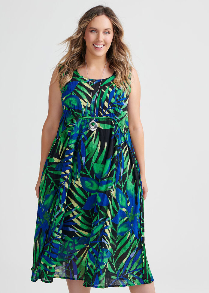 Cotton Palmita Dress, , hi-res