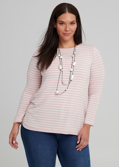 Plus Size Urban Stripe Top