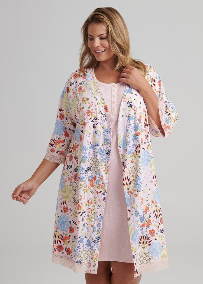 High Tea Night Robe, , hi-res