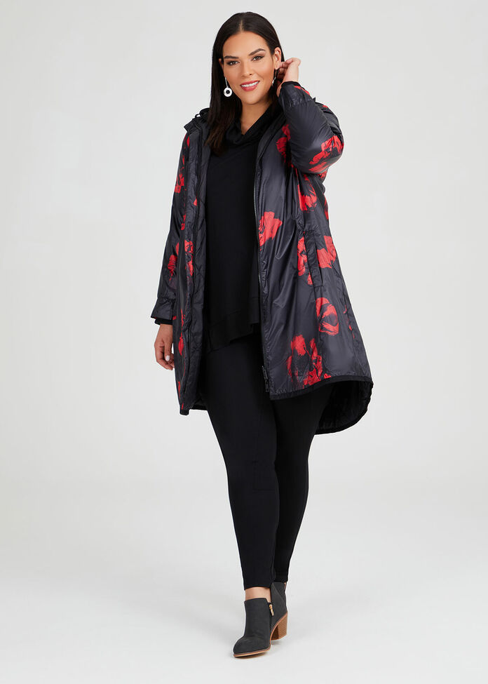 Rouge Noir Puffer Coat, , hi-res