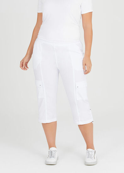 Plus Size Bon Voyage Cargo Crop Pant