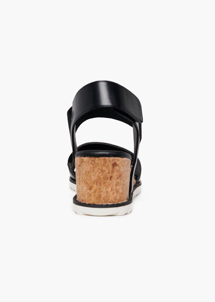 Coco Cork Detail Wedge, , hi-res