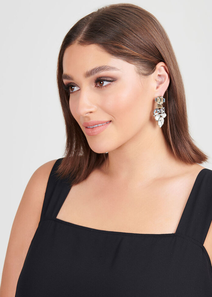 Glamour Crystal Earrings, , hi-res