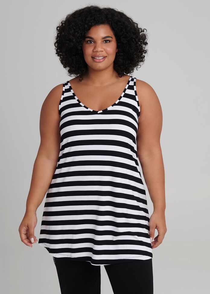 Bamboo Stripe Tank, , hi-res