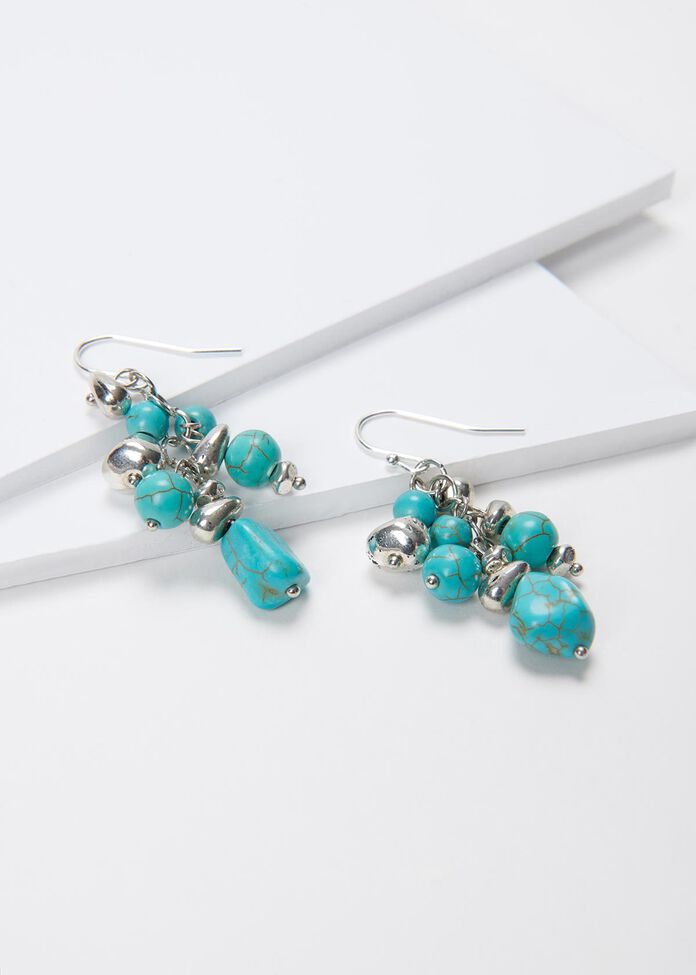 Azure Cluster Earrings, , hi-res