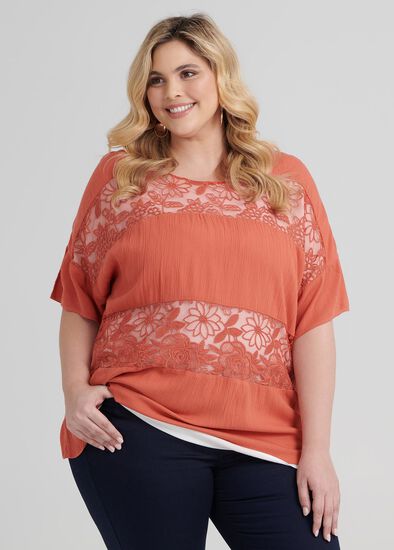 Plus Size Dusk Till Dawn Lacey Top