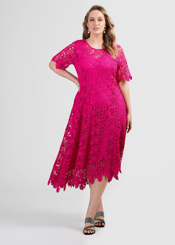 Guipure Lace Dress, , hi-res