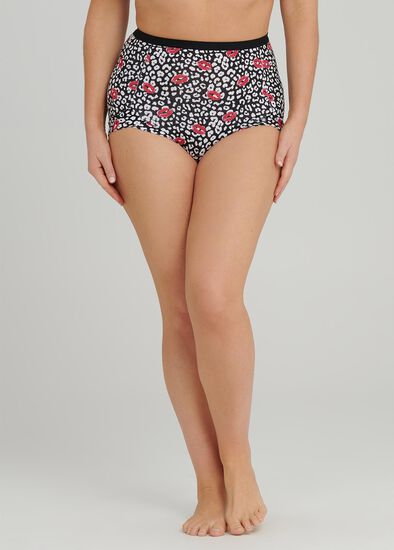 Plus Size 2Pk Kiss Print Brief