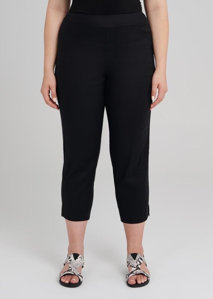 Linen Crop Pant, , hi-res