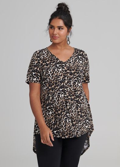 Plus Size Animalia Short Sleeve Tunic