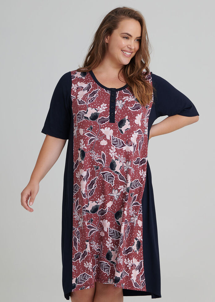 Paisley Bamboo Nightie, , hi-res