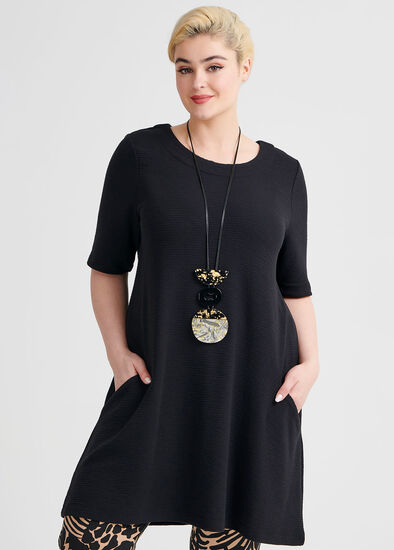 Plus Size Ticking Tunic