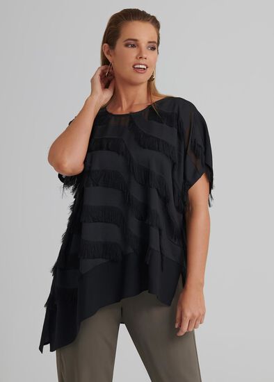 Plus Size Inas Fringed Top