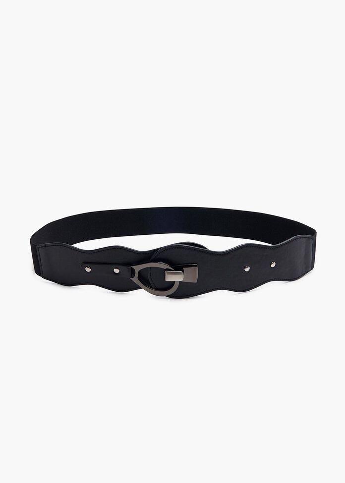 Black Stretch Belt, , hi-res