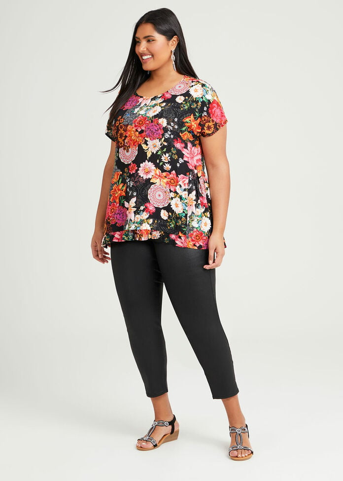 Natural Blooms Frill Top, , hi-res