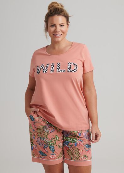 Plus Size Wild Pj Tee