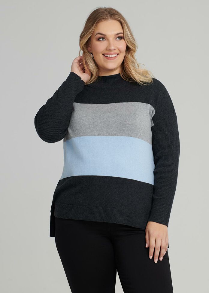 Sunset Stripe Jumper, , hi-res